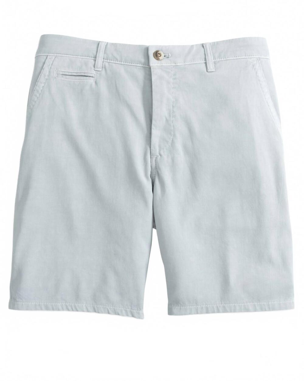 NEW JOHNNIE-O men's nassau cotton blend shorts in chrome